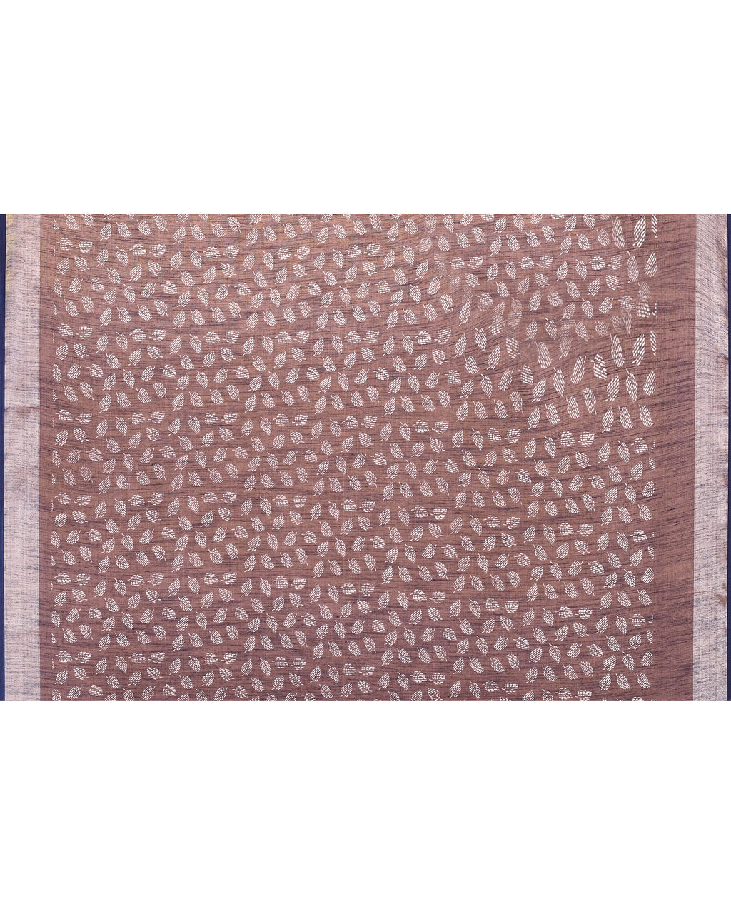 Women Cotton Off White Woven  Saree