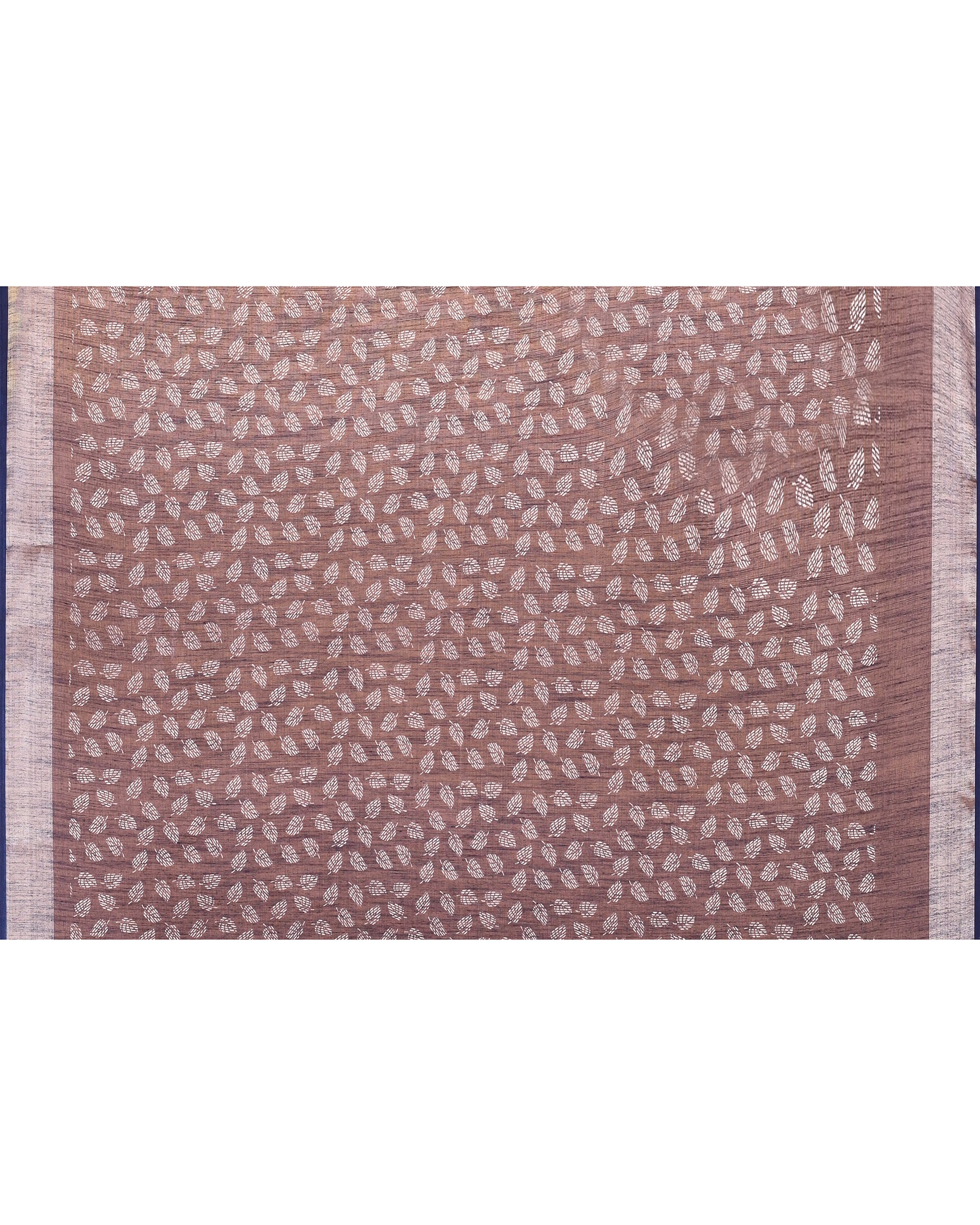 Women Cotton Off White Woven  Saree