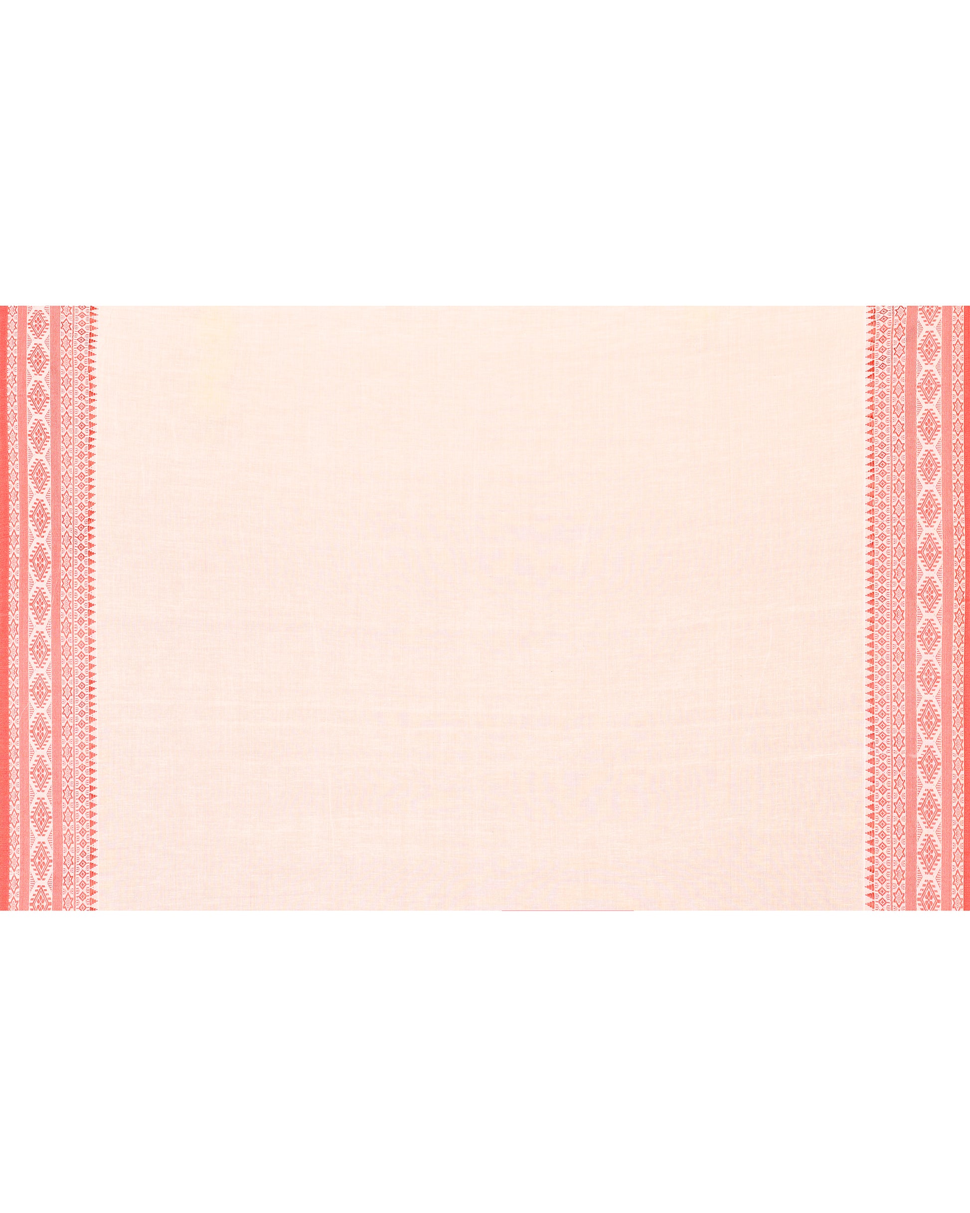 Women Cotton White Woven  Saree