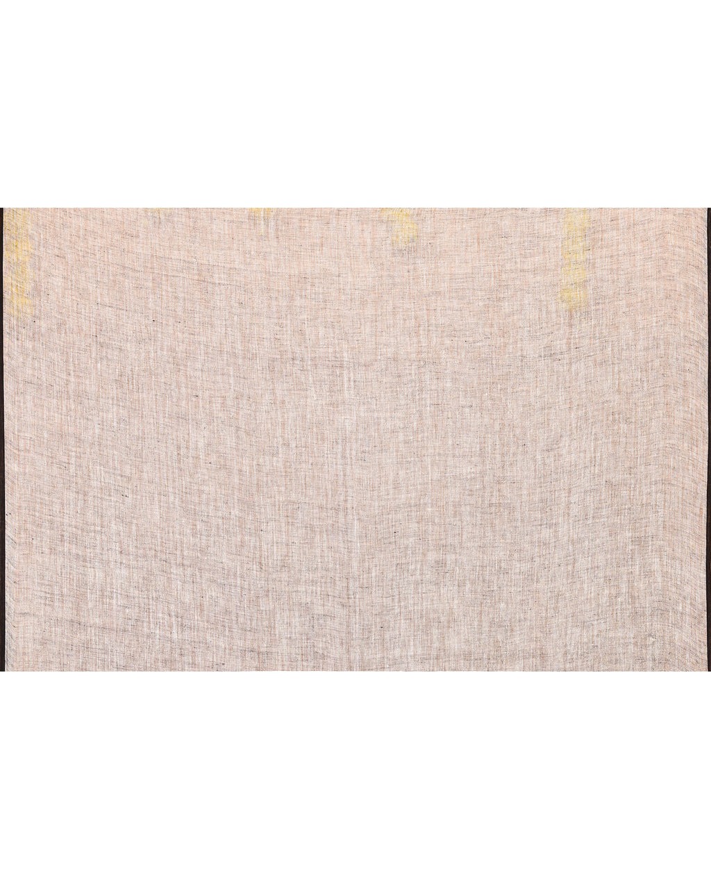 Women's Off White Linen Saree with Unstitched Blouse