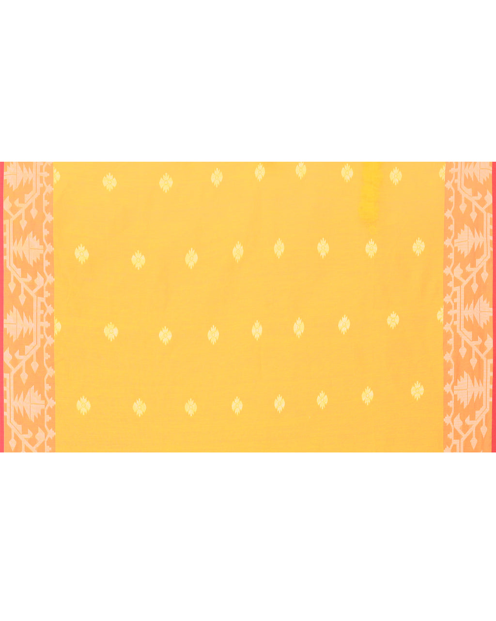 Women Silk Blend Yellow Woven  Saree