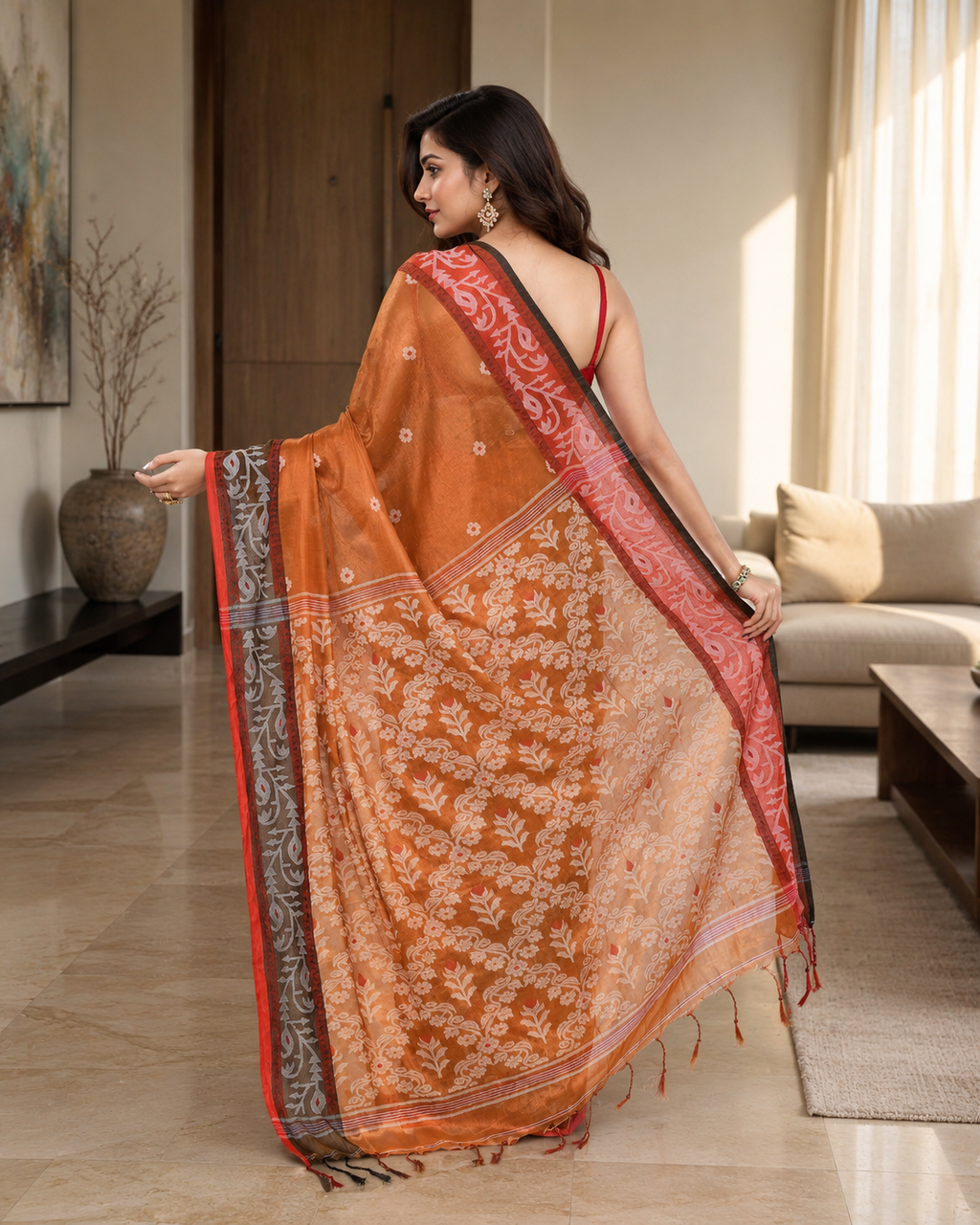 Women Tissue Gold Woven  Saree