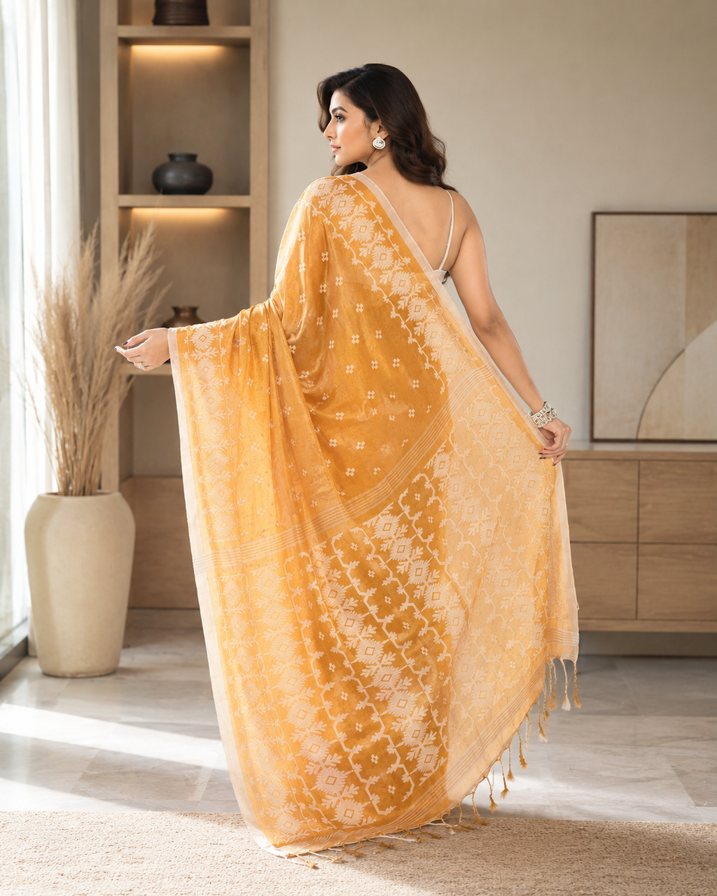 Women Tissue Gold Woven  Saree