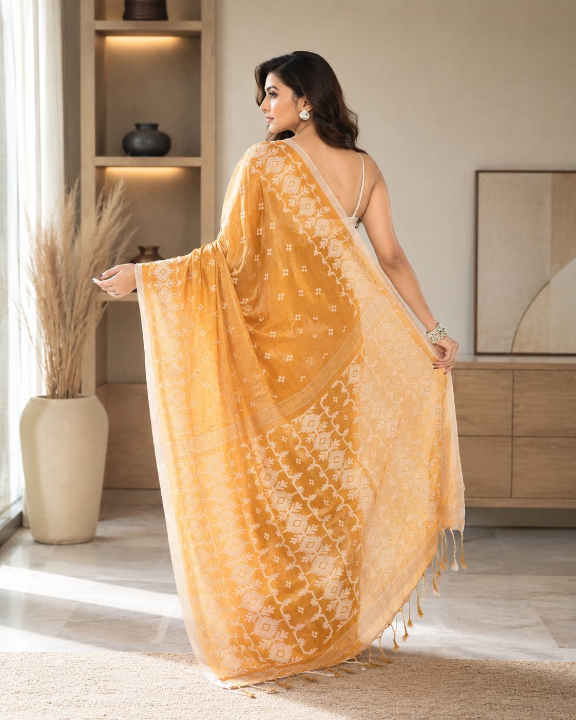 Women Tissue Gold Woven  Saree