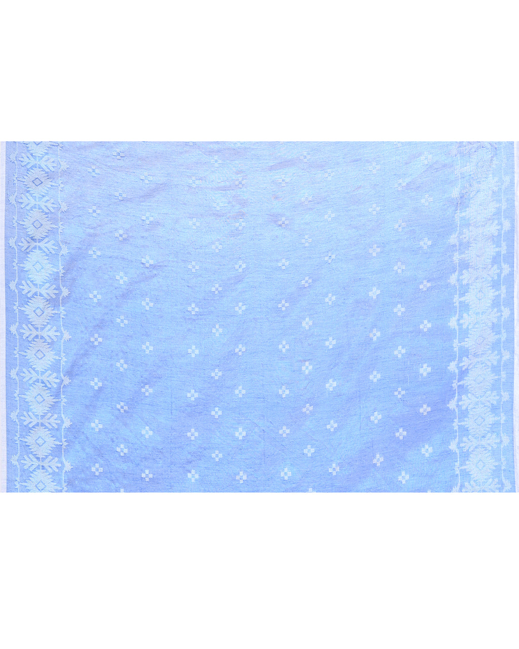 Women Tissue Blue Woven  Saree