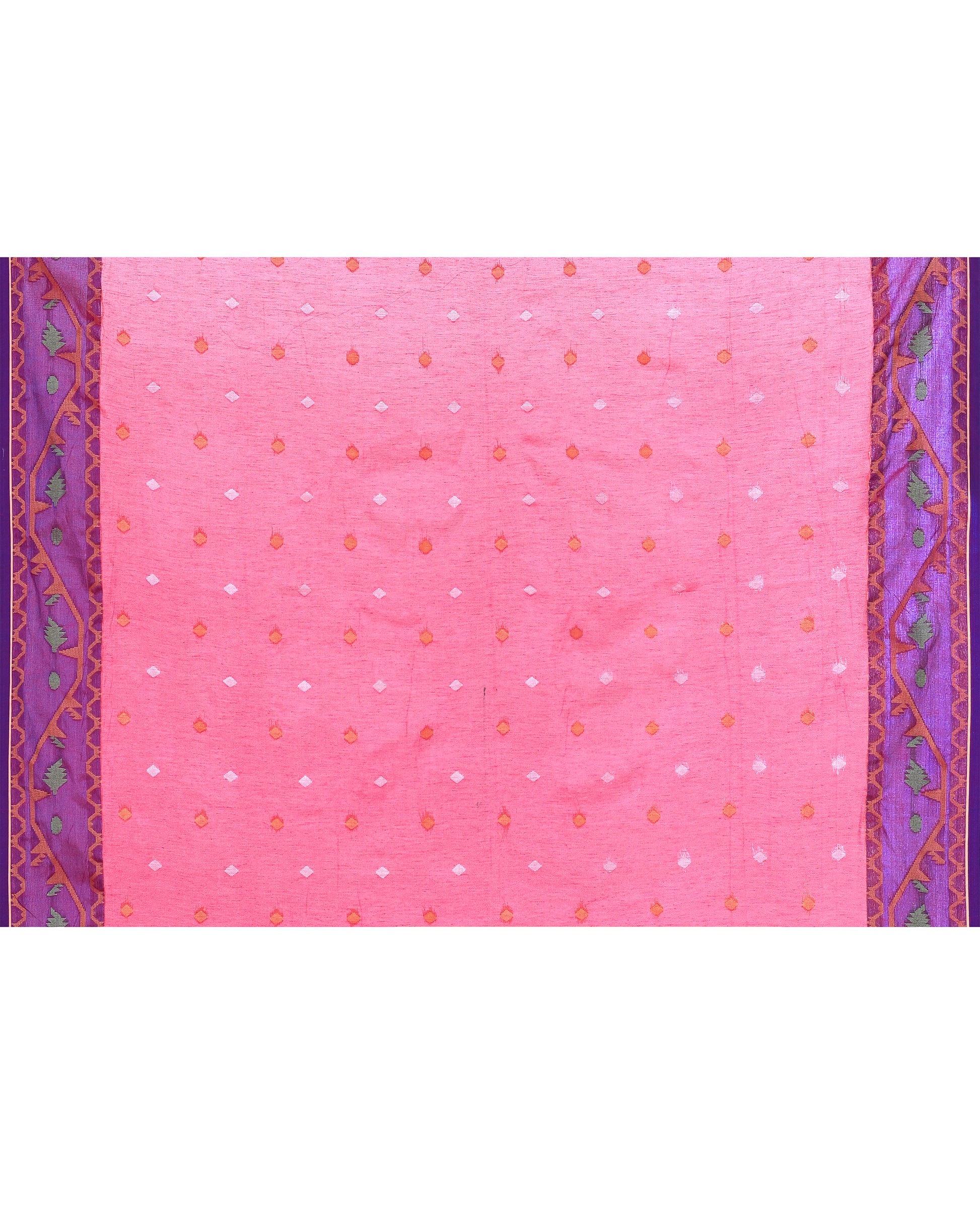 Women Tissue Pink Woven  Saree