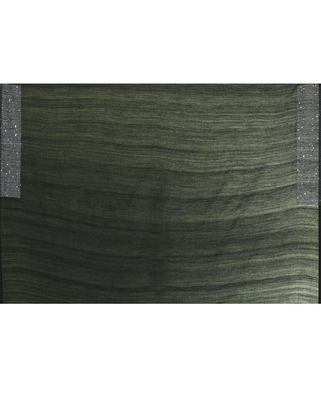 Women Cotton Black Woven  Saree