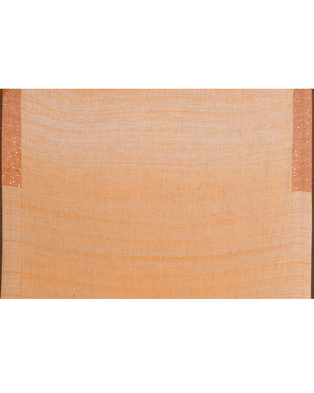 Women Cotton Bronze Woven  Saree