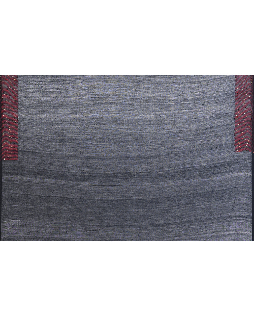 Women Cotton Black Woven  Saree
