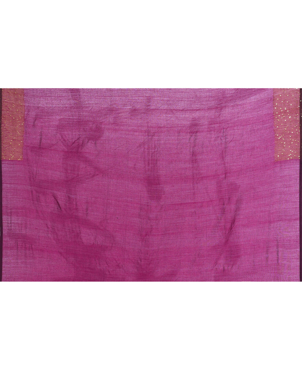 Women Cotton Magenta Woven  Saree