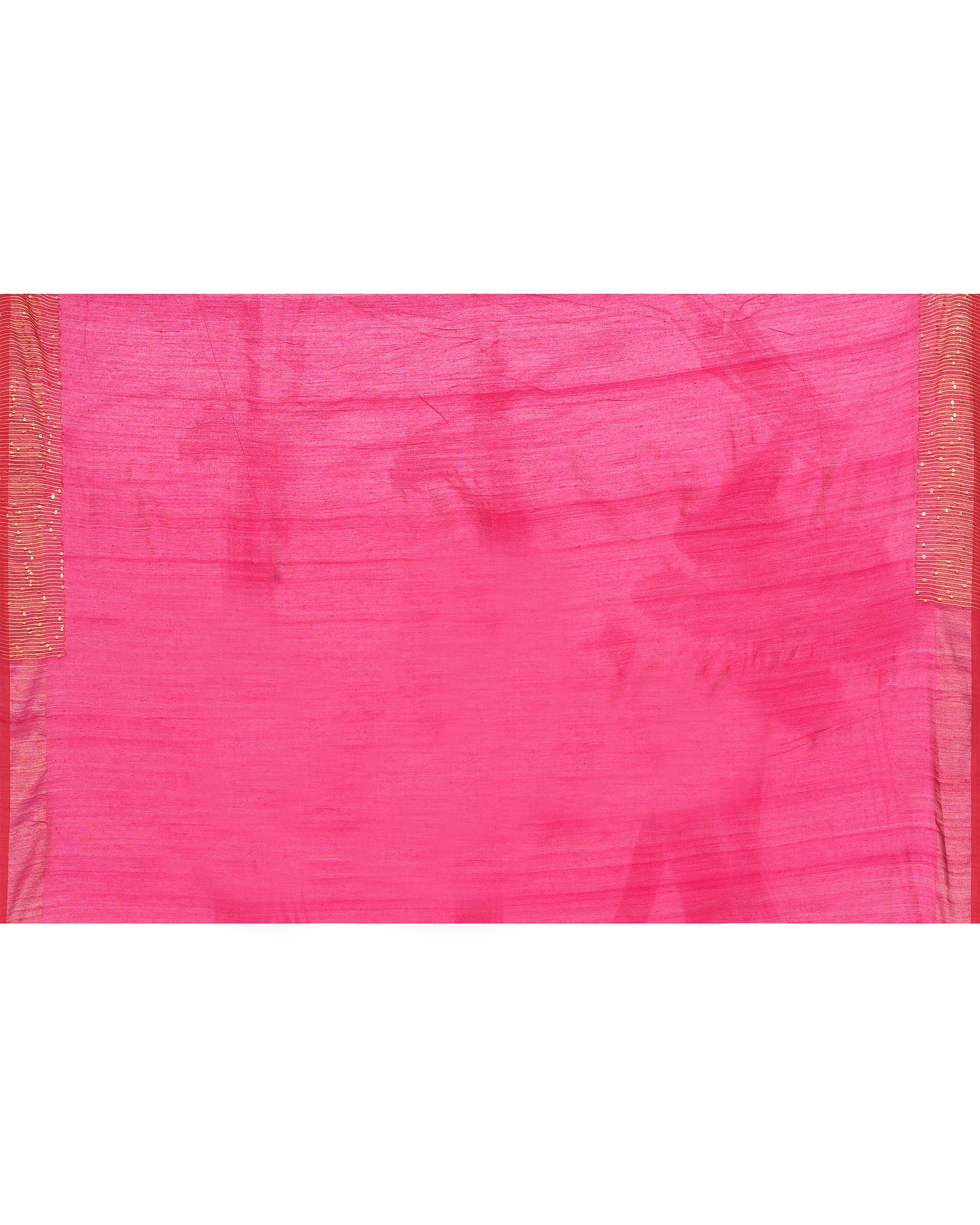 Women Cotton Pink Woven  Saree