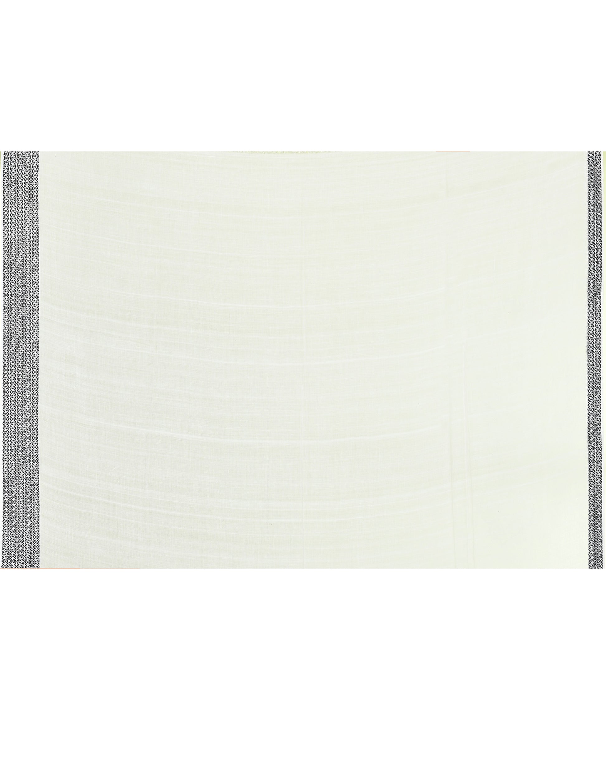 Women Cotton White Woven  Saree
