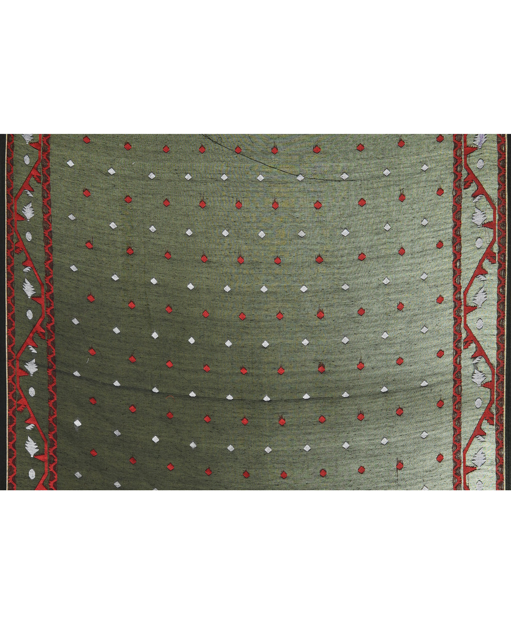 Women Cotton Black Woven  Saree