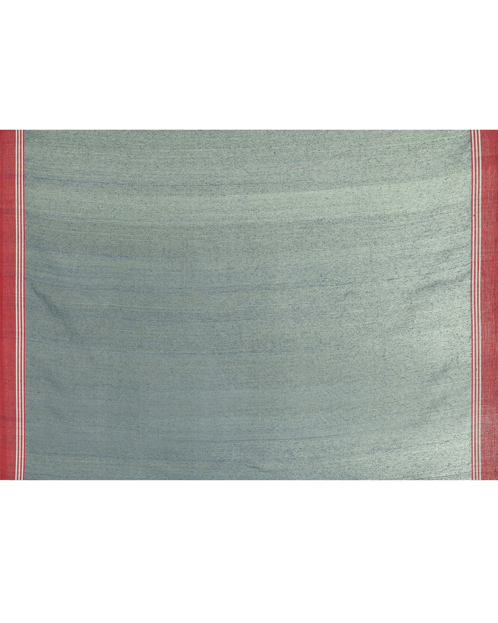 Women's Blue Grey Matka Silk Saree with Unstitched Blouse