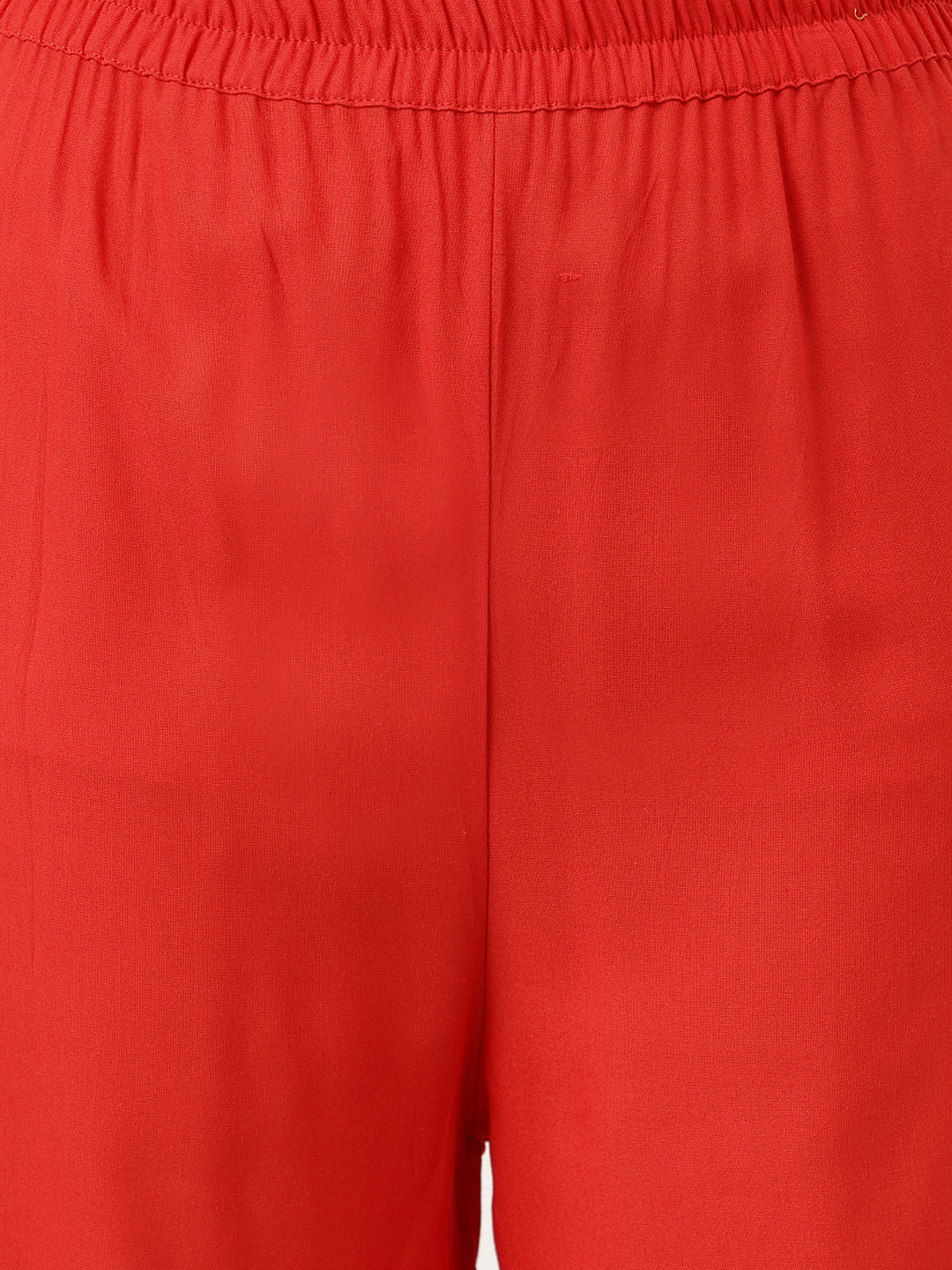 Embroidered Rayon Red Straight Kurta Sets