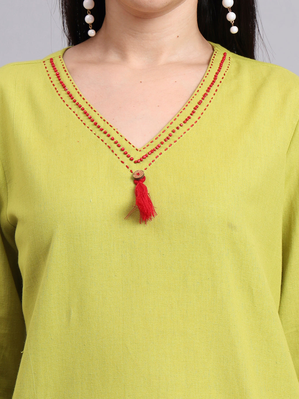 Women Green Cotton Co-ord Set