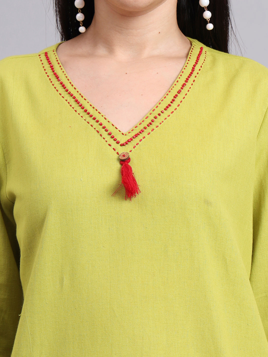 Women Green Cotton Co-ord Set