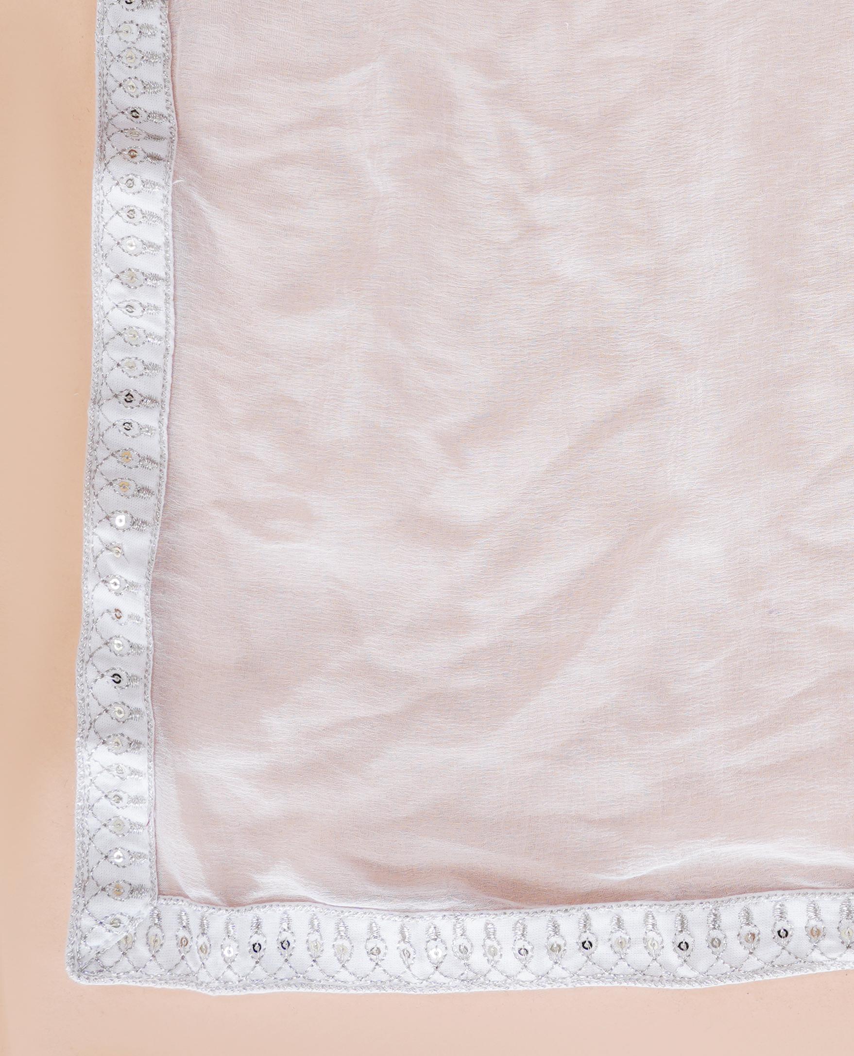 Women White Rayon Printed  & Embroidered Work Straight Kurta Bottom & Dupatta Set