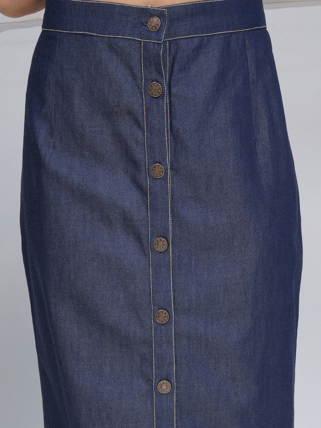 Ethnic Black Denim Pencil with Inner and Jacket