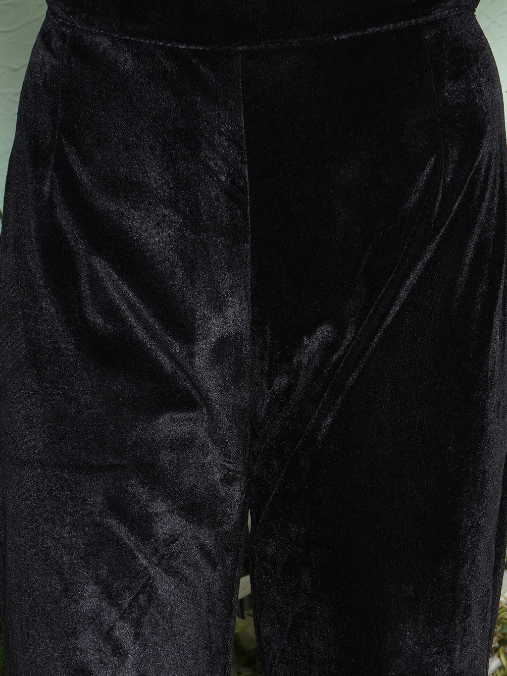 Women Black Hand Embellished Cape Style Kurta with Bellbottom Pants