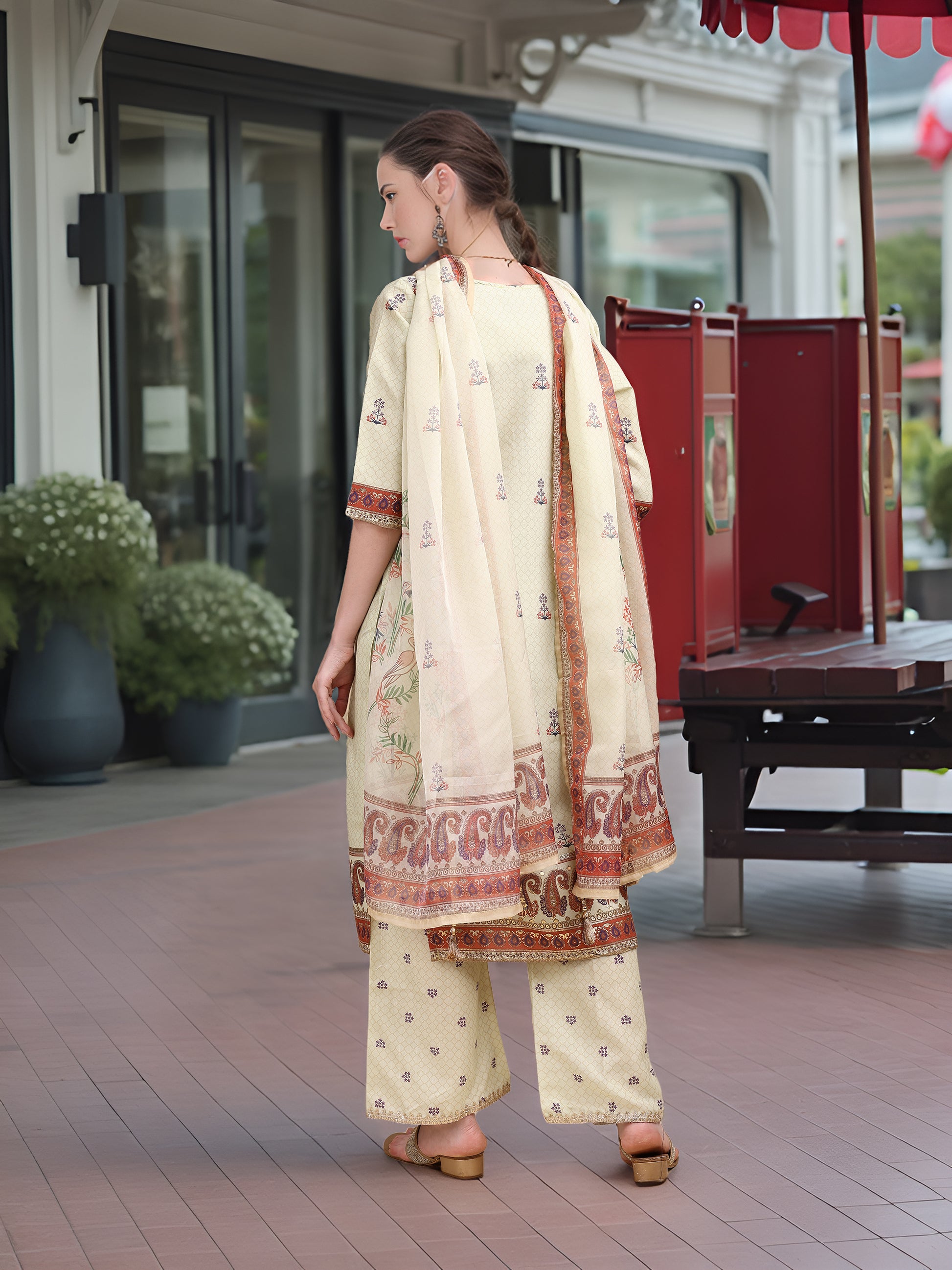 Multicolor Digital Print  Kurta Set