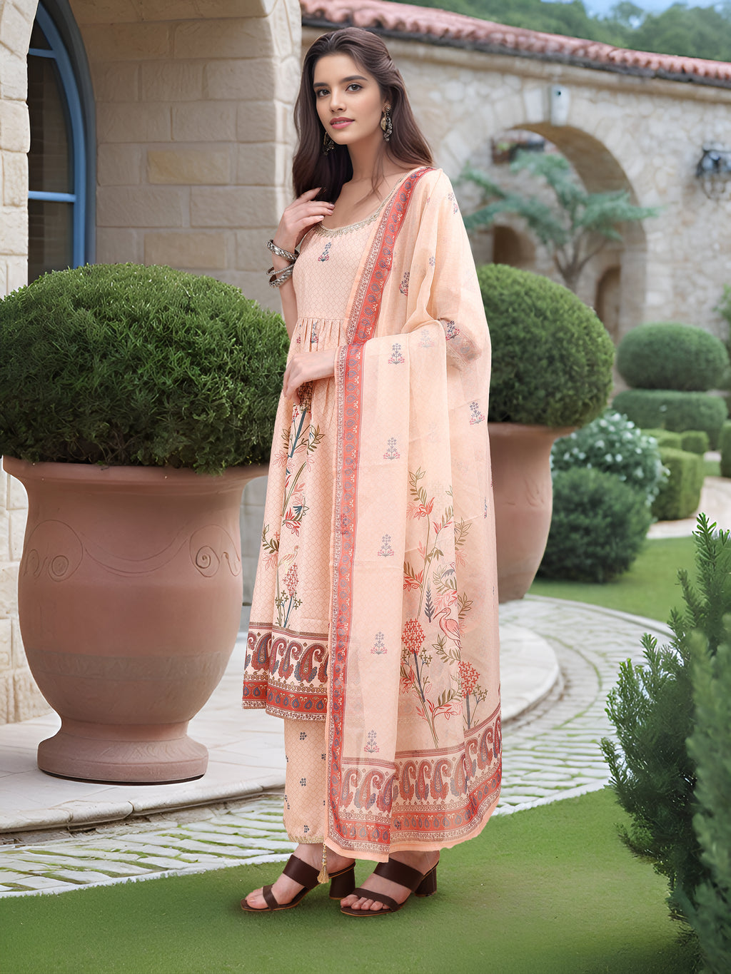 Multicolor Digital Print  Kurta Set