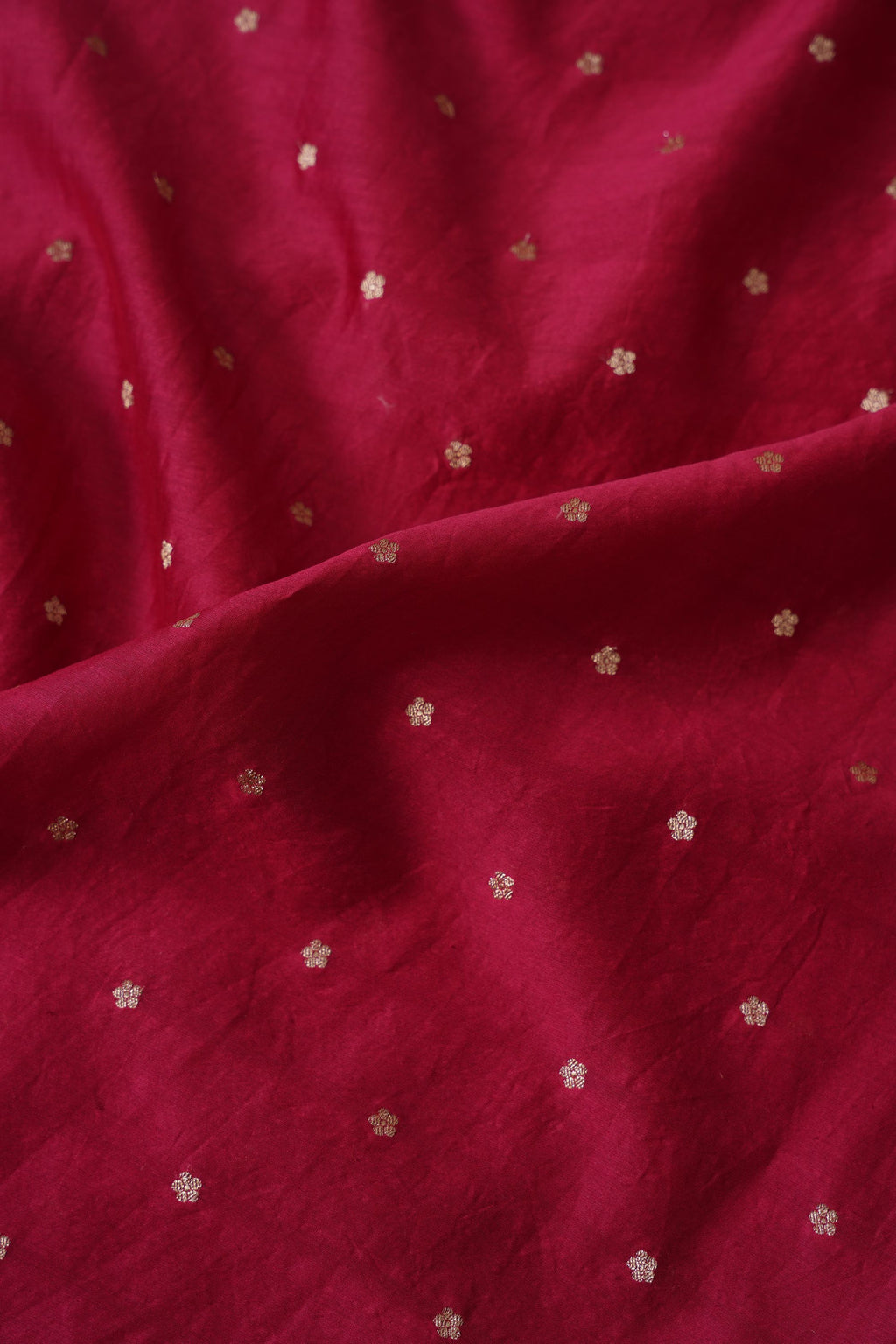 Women's Ruby pink Silk Organza  Saree with Unstitched Blouse