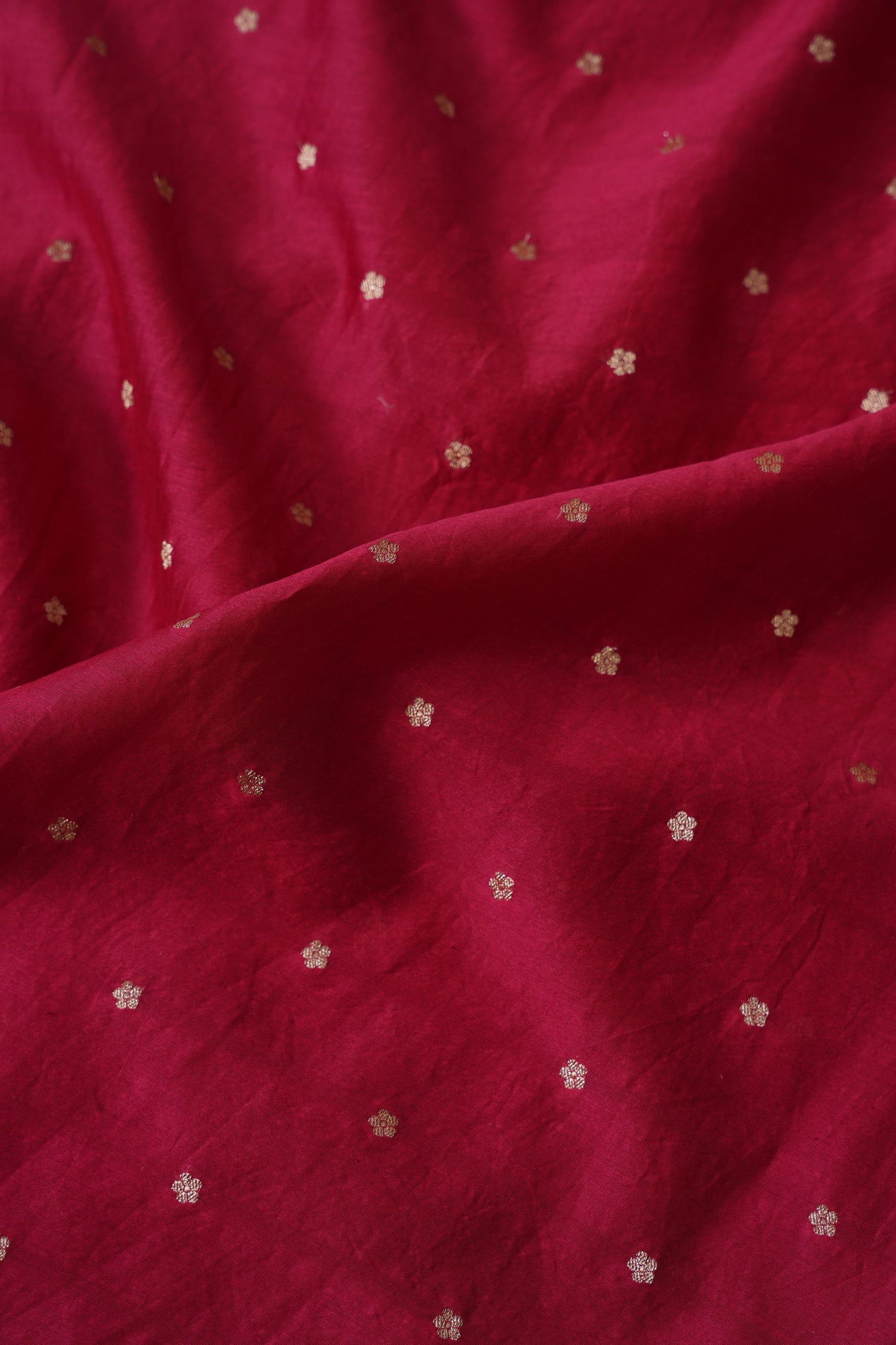 Women's Ruby pink Silk Organza  Saree with Unstitched Blouse