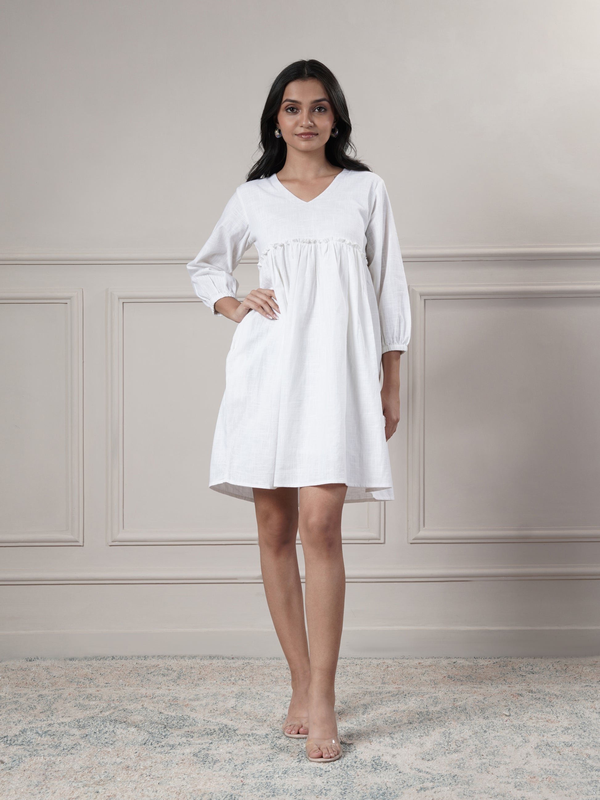White Short Party Wear Dress