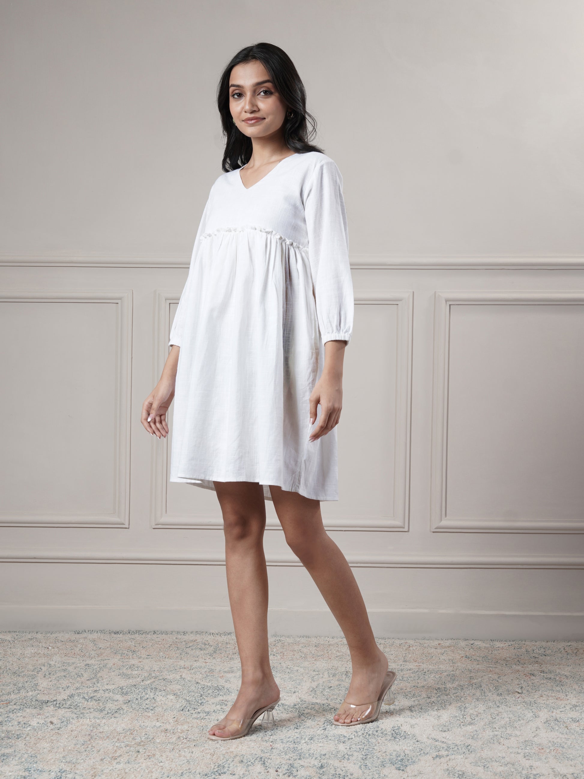 White Short Party Wear Dress