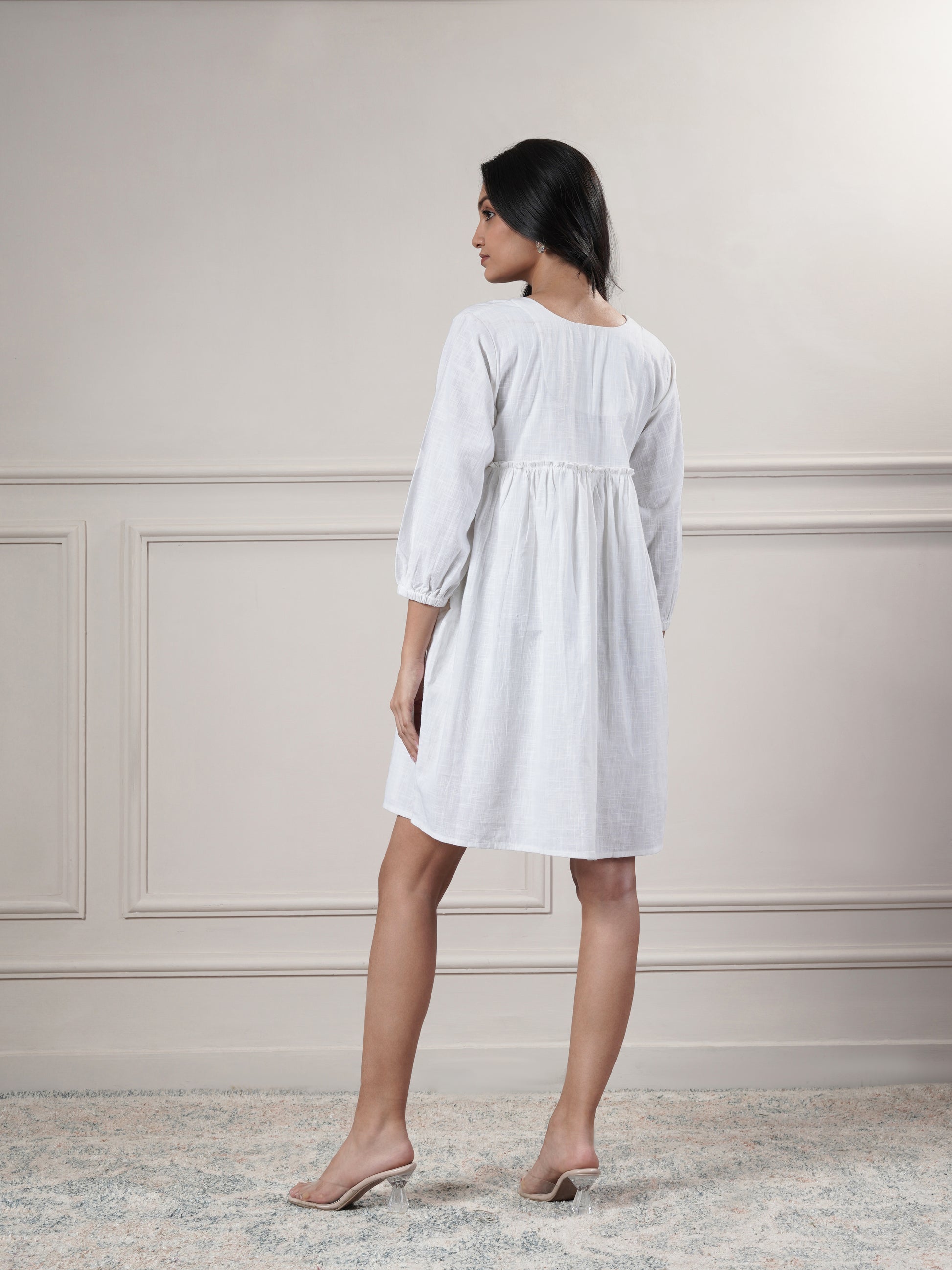 White Short Party Wear Dress