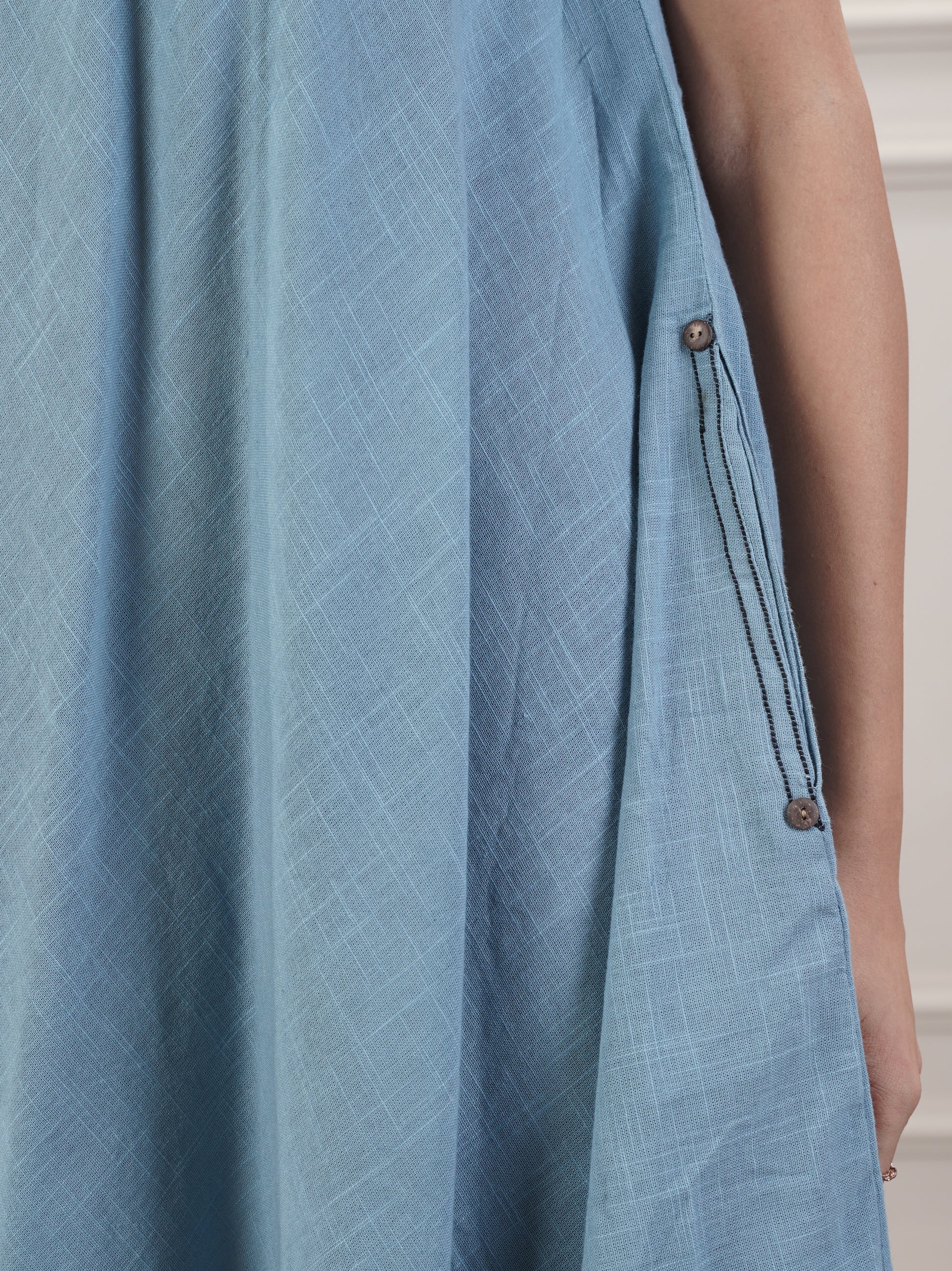 Sky Blue Party Wear Dress