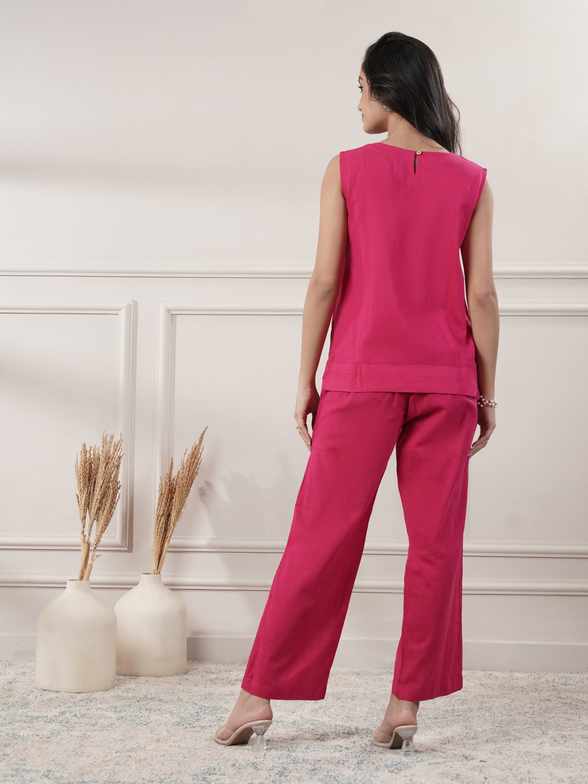 Pink Cotton Co-Ord Set
