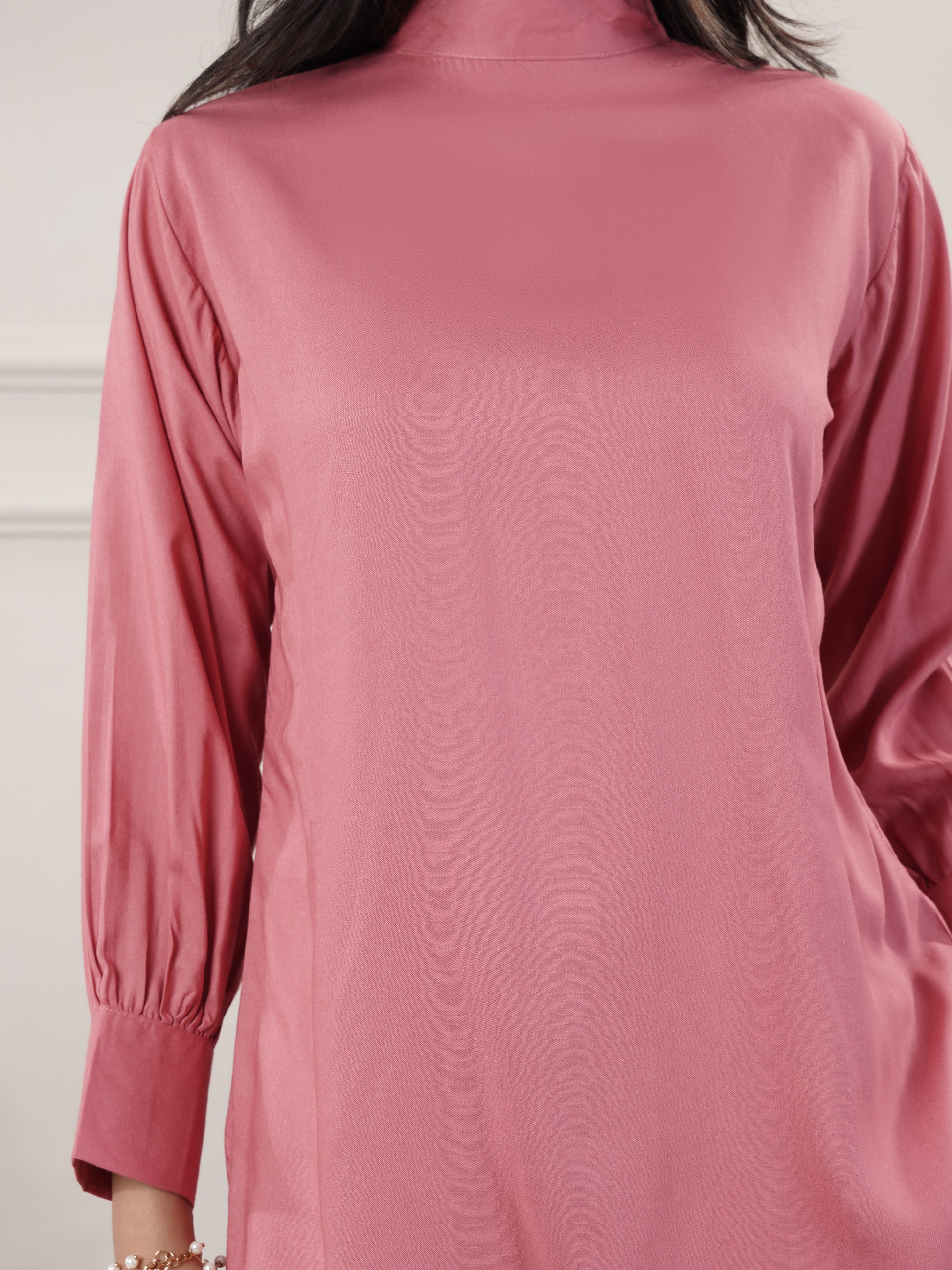 Rayon Peach Co-Ord Set