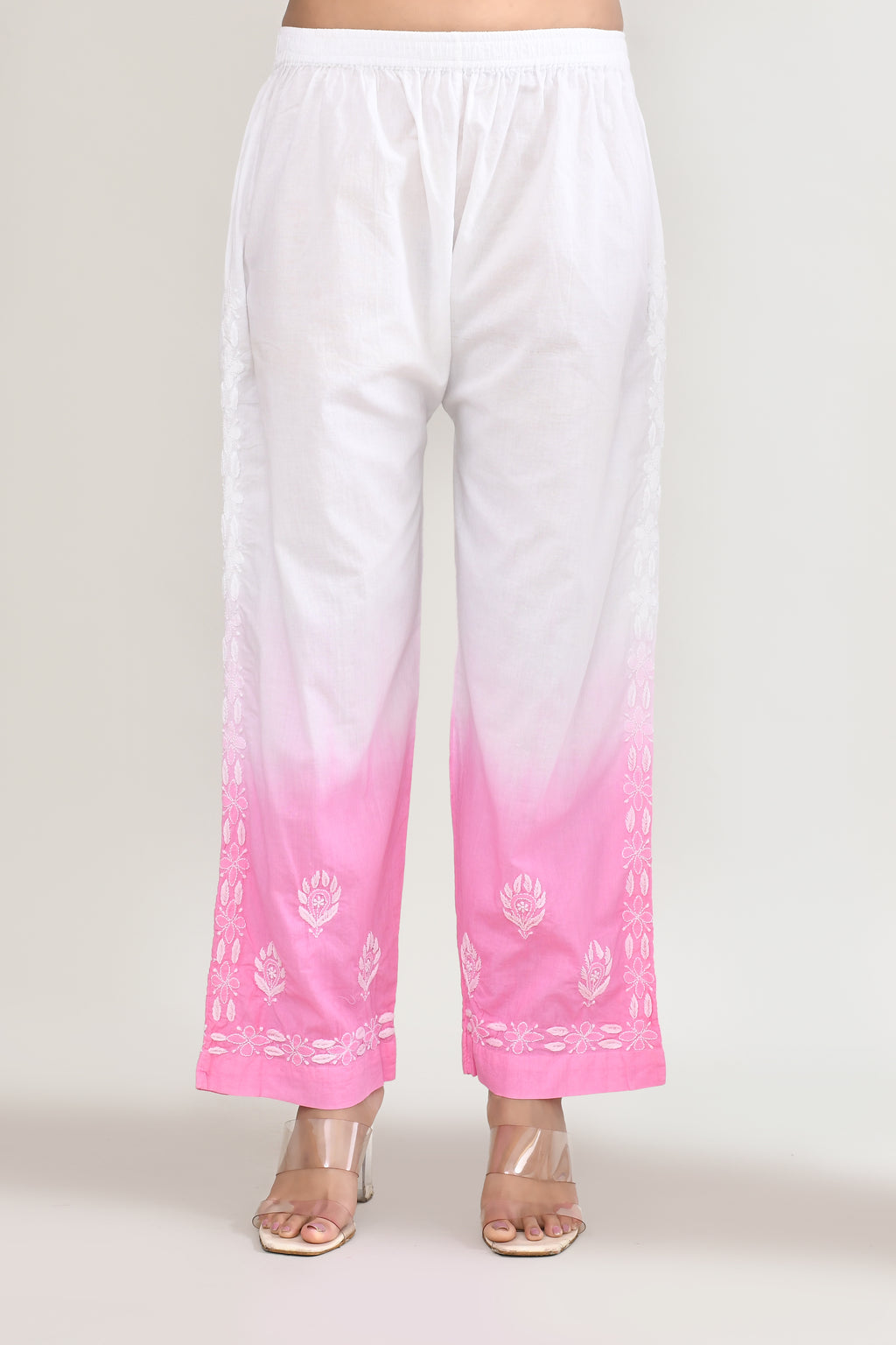 Cotton Chikankari Pink Cord set