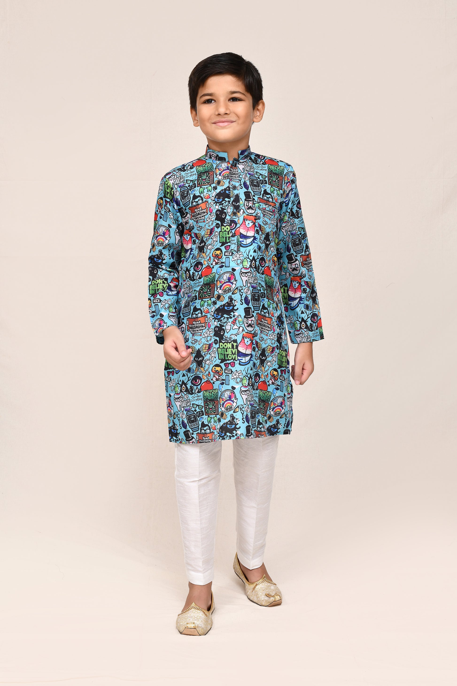 Kurta with straight fit pant