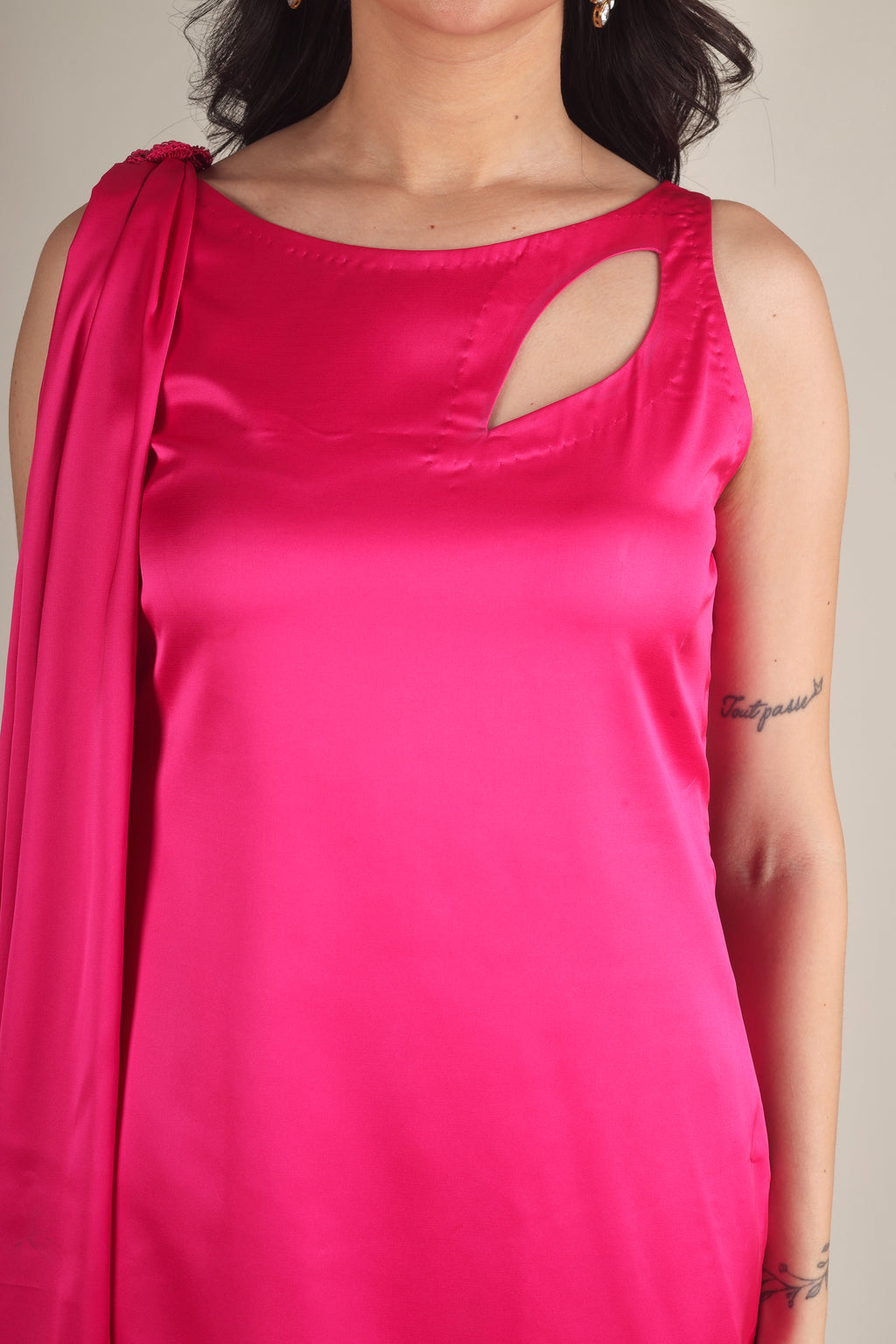 Women's Armani silk Fuchsia pink Suit sets/Co-ord set