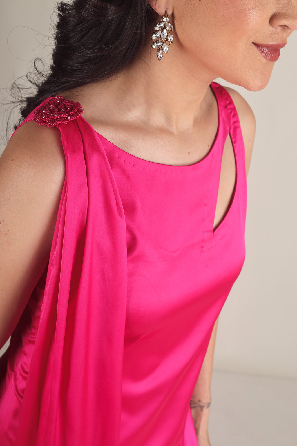 Women's Armani silk Fuchsia pink Suit sets/Co-ord set