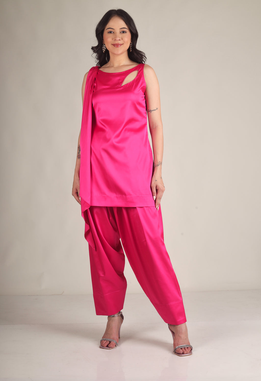 Women's Armani silk Fuchsia pink Suit sets/Co-ord set