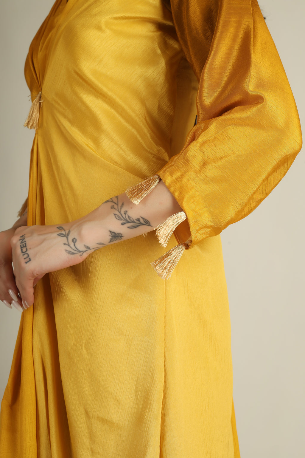 Women's  Yellow ombre Indo- western
