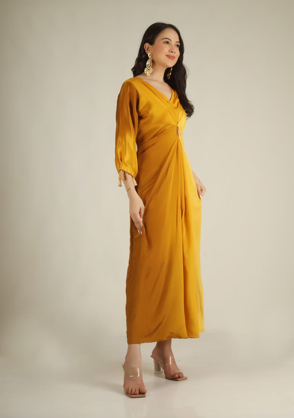Women's  Yellow ombre Indo- western