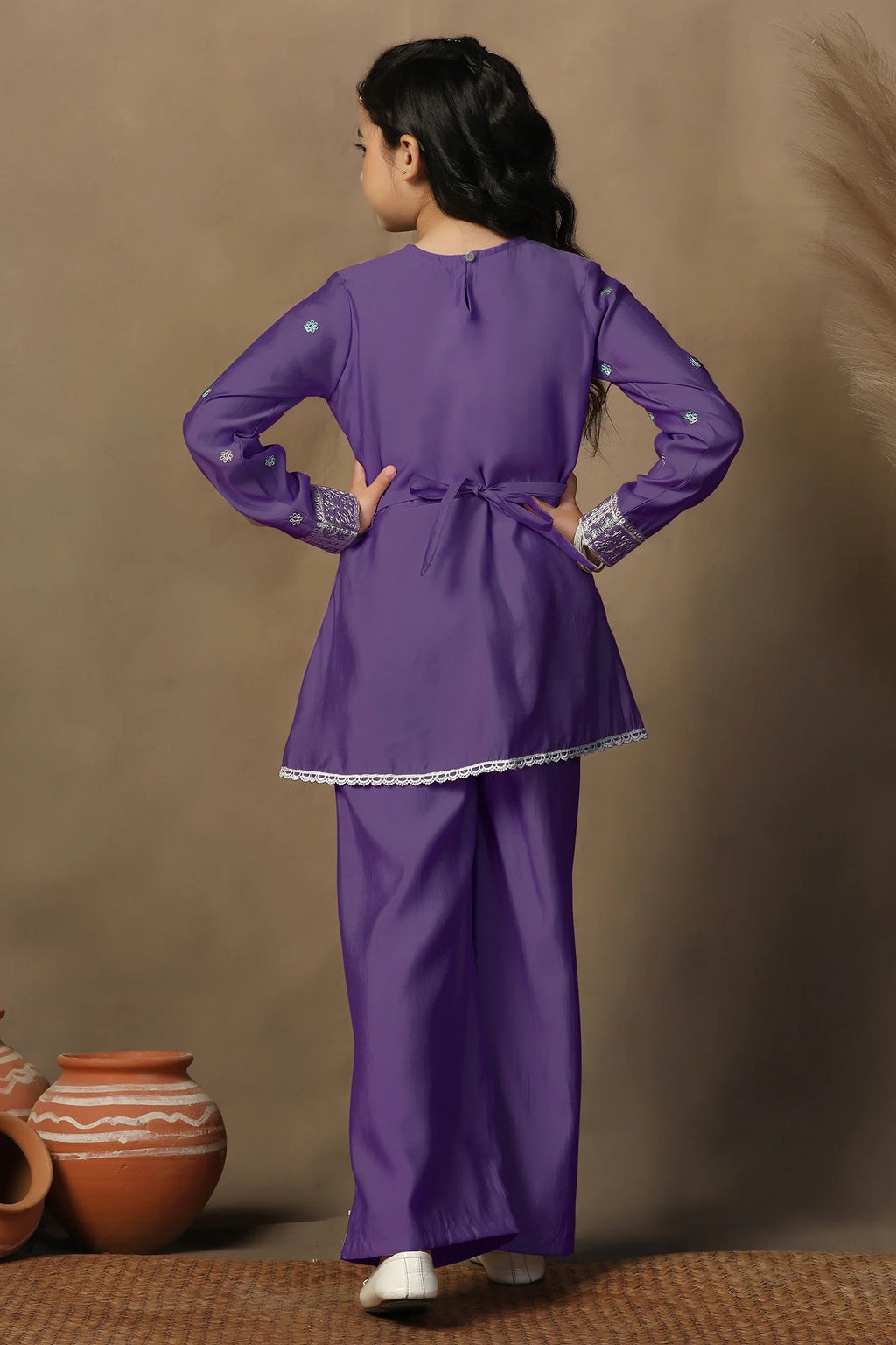 Peplum Style Kurta With Palazzo