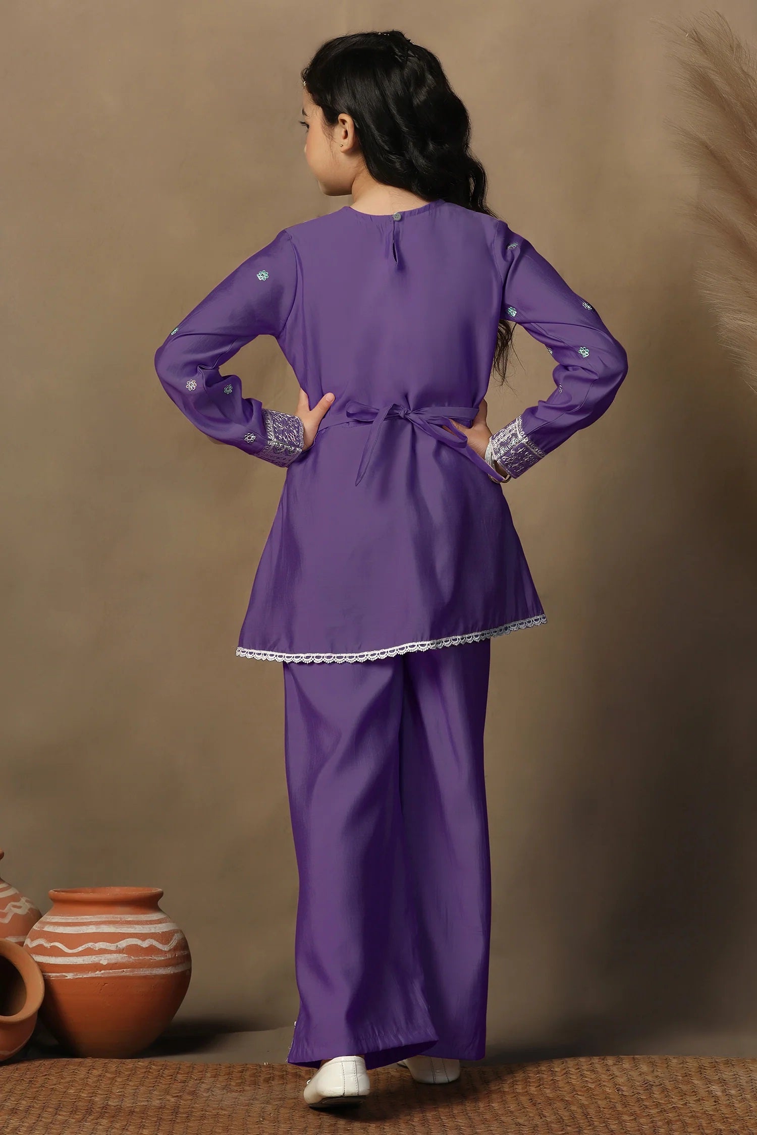 Peplum Style Kurta With Palazzo