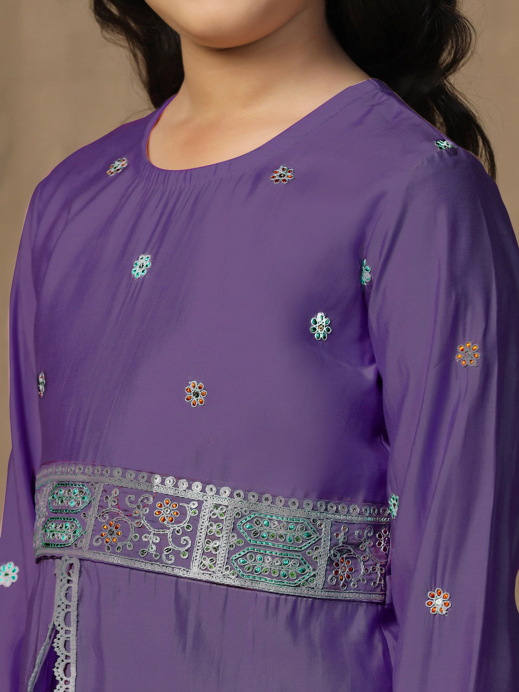 Peplum Style Kurta With Palazzo