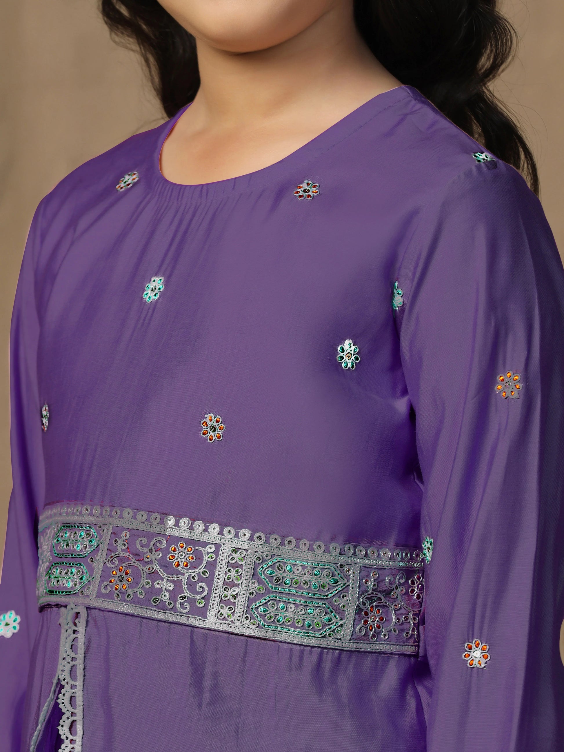 Peplum Style Kurta With Palazzo