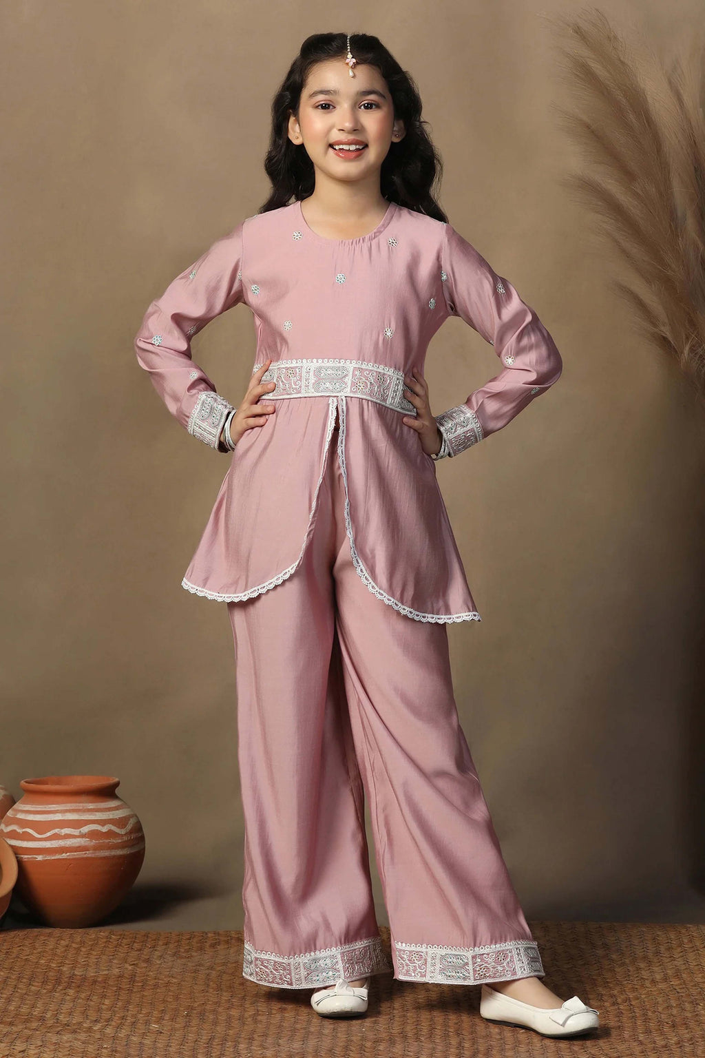 Peplum Style Kurta With Palazzo