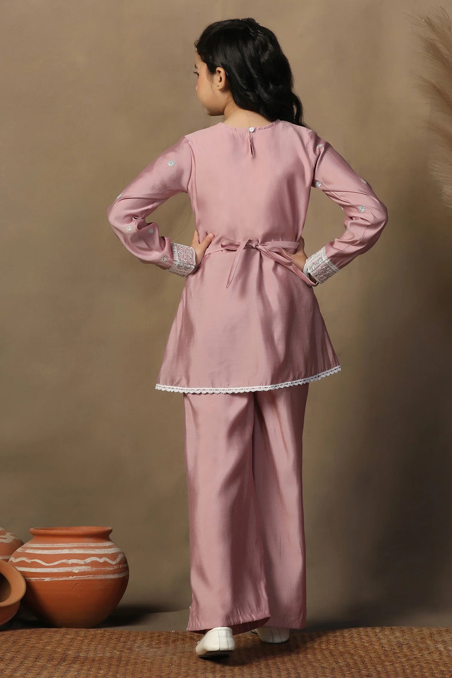 Peplum Style Kurta With Palazzo