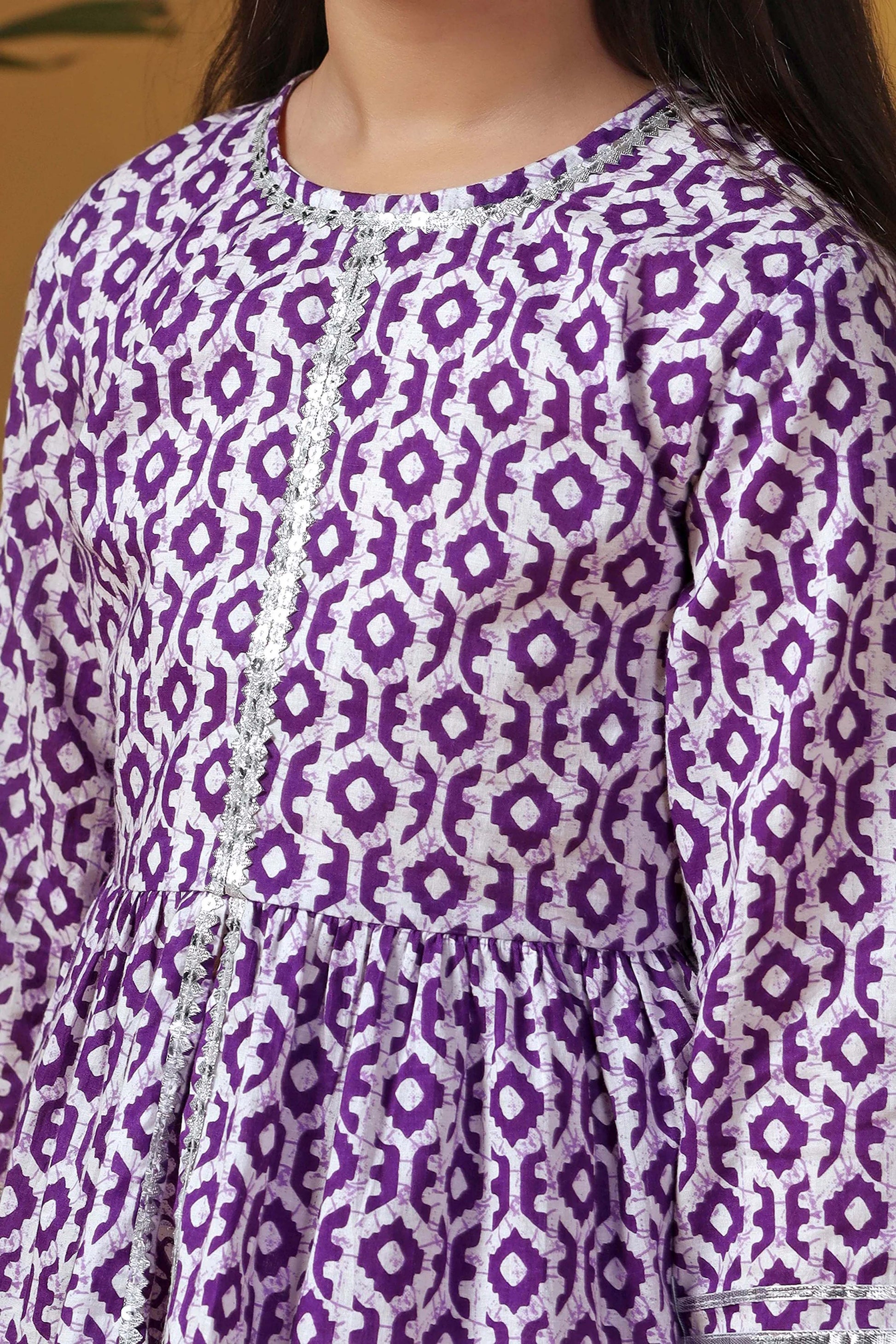Peplum Style Kurta With Palazzo