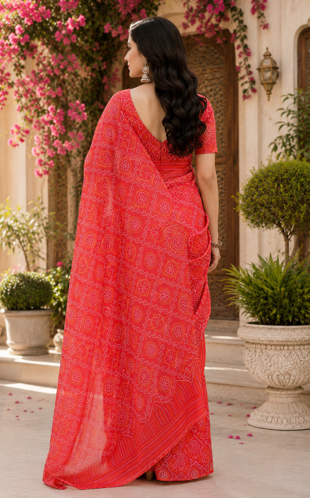 Women Chanderi Cotton Red & Yellow Woven  Saree