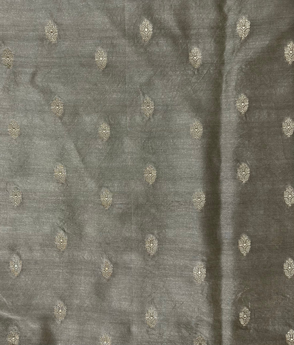 Champagne Dust Pure Zari Stripes Saree